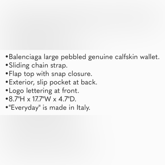 Balenciaga, Black Leather Crossbody w/ Front Closure. Includes Dust Bag. - Picture 16 of 16